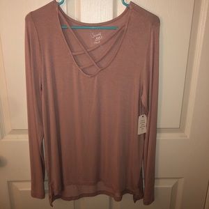 Sweet Tea cross blouse